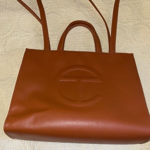 SOLD. Telfar medium shopping bag in tan